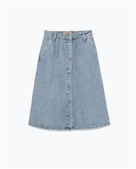 zara denim long skirt.